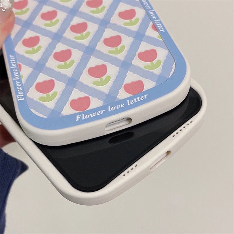 Ốp Điện Thoại Silicon Mềm Họa Tiết Hoa Cho IPhone 12 13 11 Pro Max X Xs Max Xr