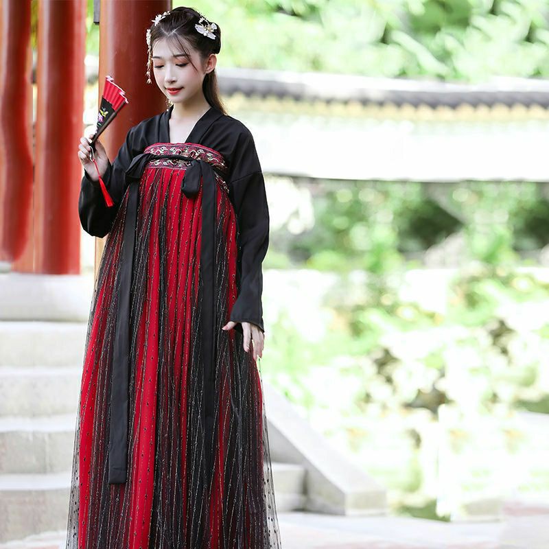 |Sẵn S|Hán phục cổ trang đỏ bỉ ngạn TQ30