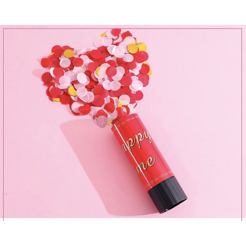 ỐNG PHỤT GIẤY KIM TUYẾN MINI CONFETTI TRANG TRÍ SINH NHẬT ĐÁM CƯỚI