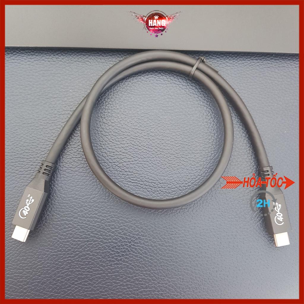 Cáp Usb 4, Thunderbolt 4 tốc độ 40Gb kết nối màn hình 8K60hz, sạc 100W - Hồ Phạm