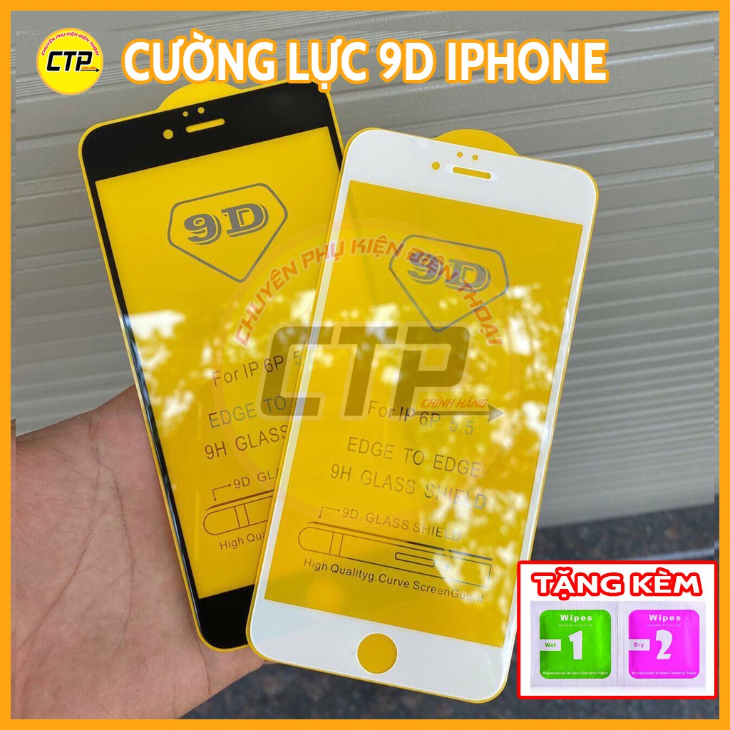 [FREESHIP]Kính Cường Lực Iphone, miếng dán màn hình 9D Full Màn,dành cho Cho Iphone6/6s/7/8 Plus/ X,Xs Max | BigBuy360 - bigbuy360.vn