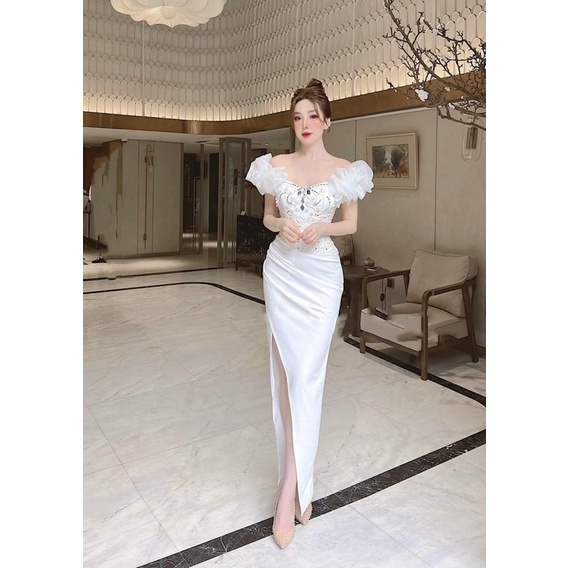 SIZE>65KG ĐẦM BẸT VAI NHÚNG PHỒNG KẾT ĐÁ GƯƠNG