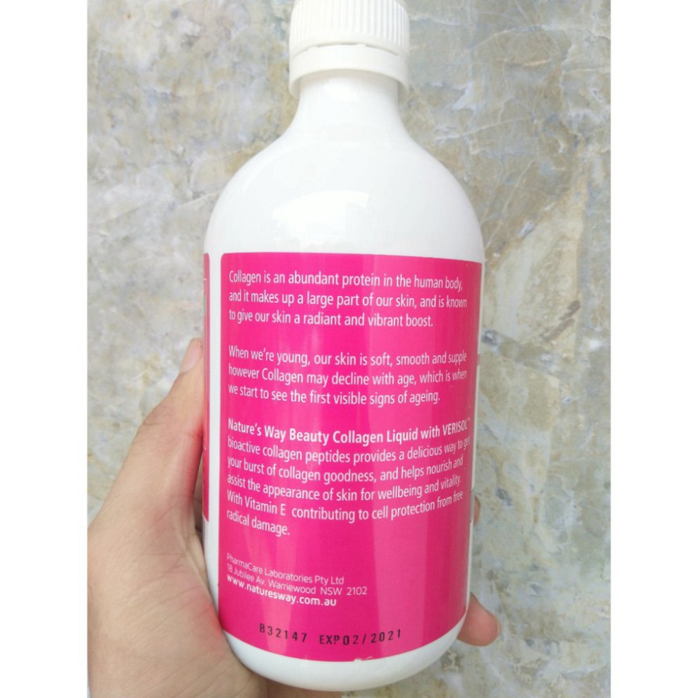 GIÁ QUÁ ĐÃ Collagen dạng nước Natures Way Beauty Collagen Liquid 500 ml GIÁ QUÁ ĐÃ