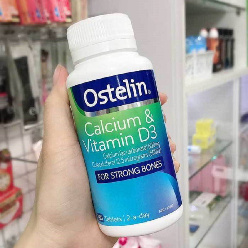 Canxi Ostelin Vitamin D3 - Ostelin Kids Calcium bổ xung canxi D3 cho bé và bà bầu