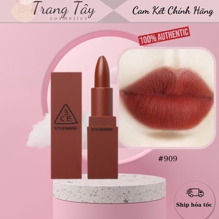 Son 3CE MOOD RECIPE MATTE LIP COLOR 909-đỏ gạch