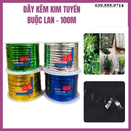 Dây kim tuyến cuộn nhỏ 100m - Chuyên dùng ghép cây cảnh