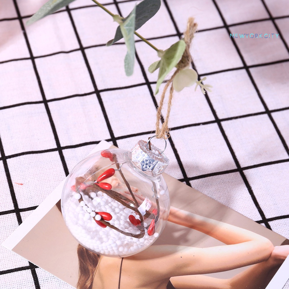 Quả Bóng Trong Suốt Treo Trang Trí Cây Thông Giáng Sinh