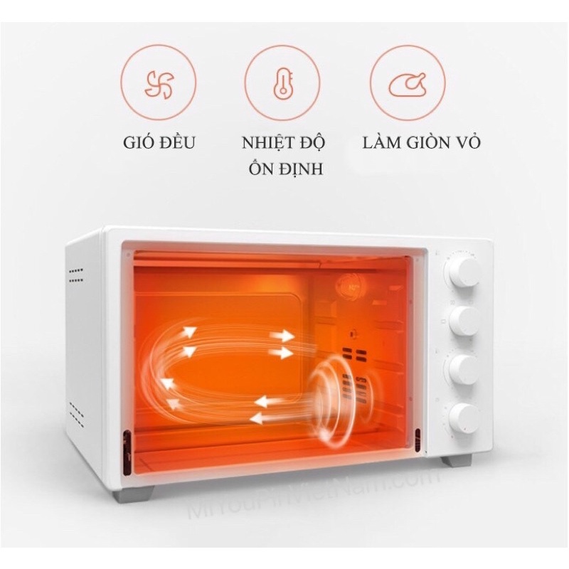 Lò nướng điện Xiaomi Mijia Oven 32L XDE1 MDKXDE1ACM 1600W cao cấp  Chính hãng - Minh Tín Shop