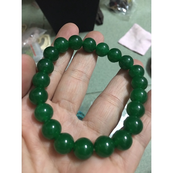 Vòng tay đá xanh 8 li si tuyển Nhật