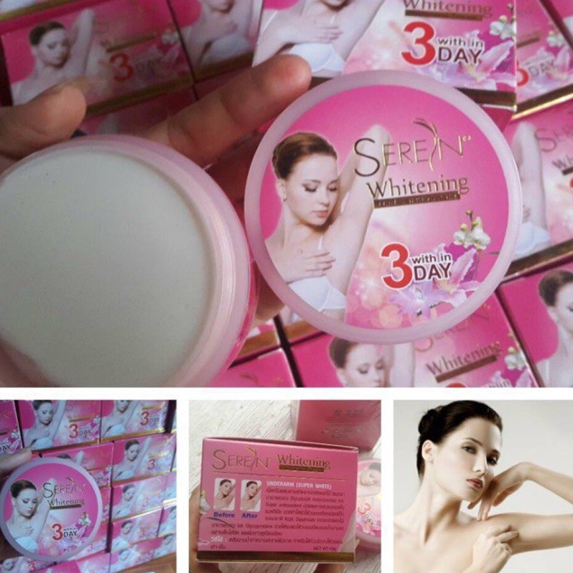 Giảm thâm Seren 3 day giảm thâm nách thâm bẹn thâm mông thâm đầu gối khử mùi hôi nách hồng nhũ hoa
