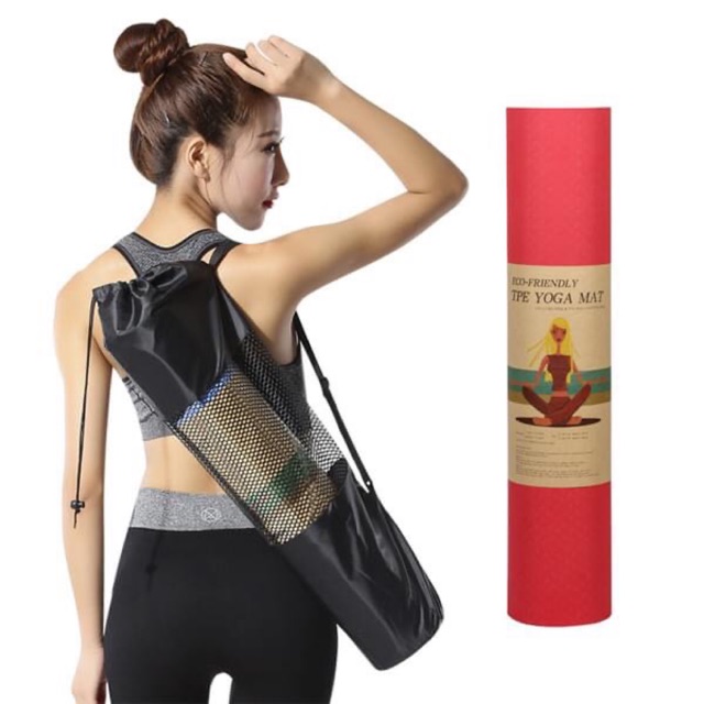 Thảm tập Yoga 2 lớp cao cấp Eco-Friendly đúc liền 6mm