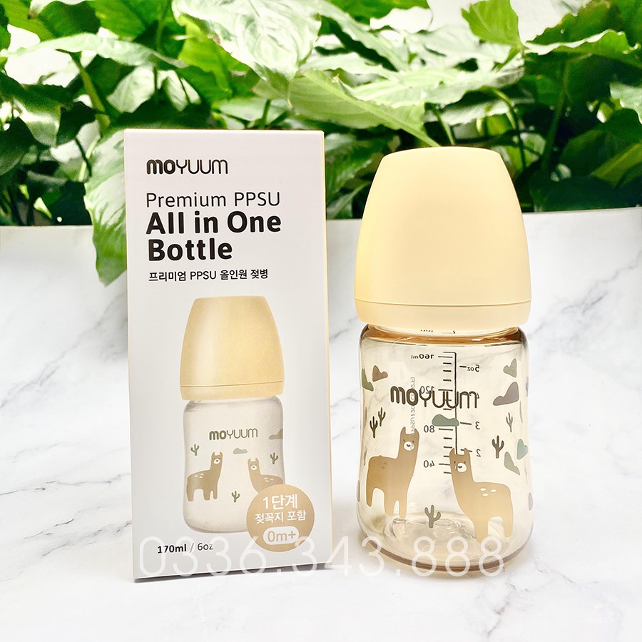 Bình sữa Moyuum Lạc Đà, Moyuum Vàng, Moyuum Llama edition 170ml- 270ml