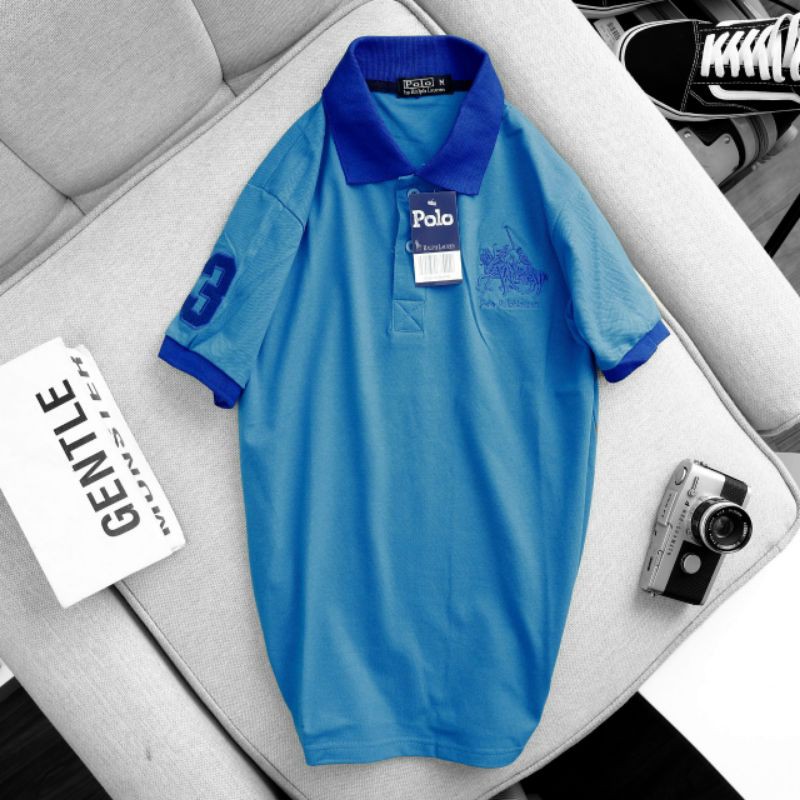 Áo thun man polo có cổ cá sấu cotton 4 chiều