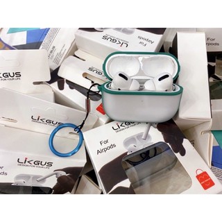 Bao Likgus nhám viền màu cho tai nghe Airpods 3 - 1,2 - Airpods Pro chính hãng