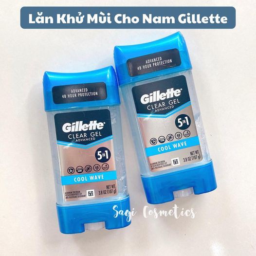 Lăn khử mùi nam Gillette Endurance Cool Wave Clean Gel