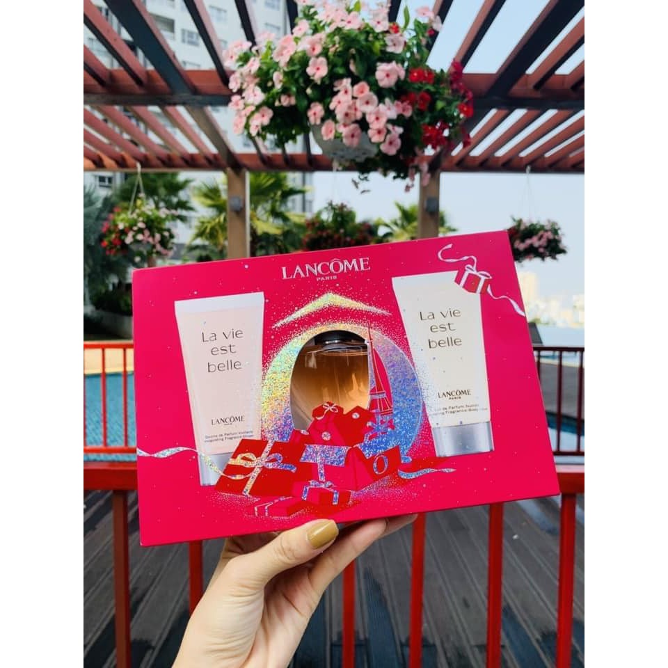 Set nước hoa Lancome La vie est belle 3 món 30ml - 50ml - lotion 50ml | Thế Giới Skin Care