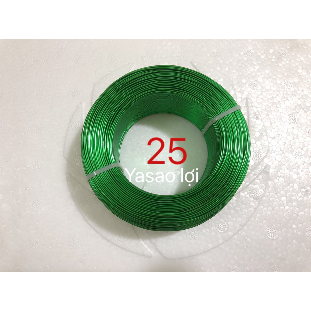 Dây nhôm mạ màu làm bonsai handmade, cuộn 0,5kg size 1mm