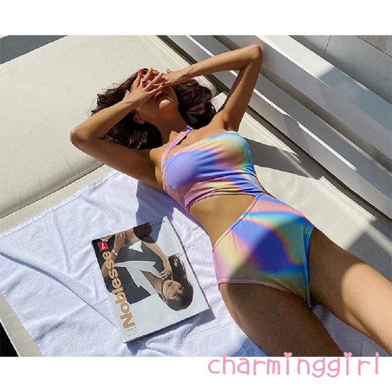 Đồ Bơi Một Mảnh Màu Cầu Vồng Hợp Thời Trang Cho Nữ | BigBuy360 - bigbuy360.vn