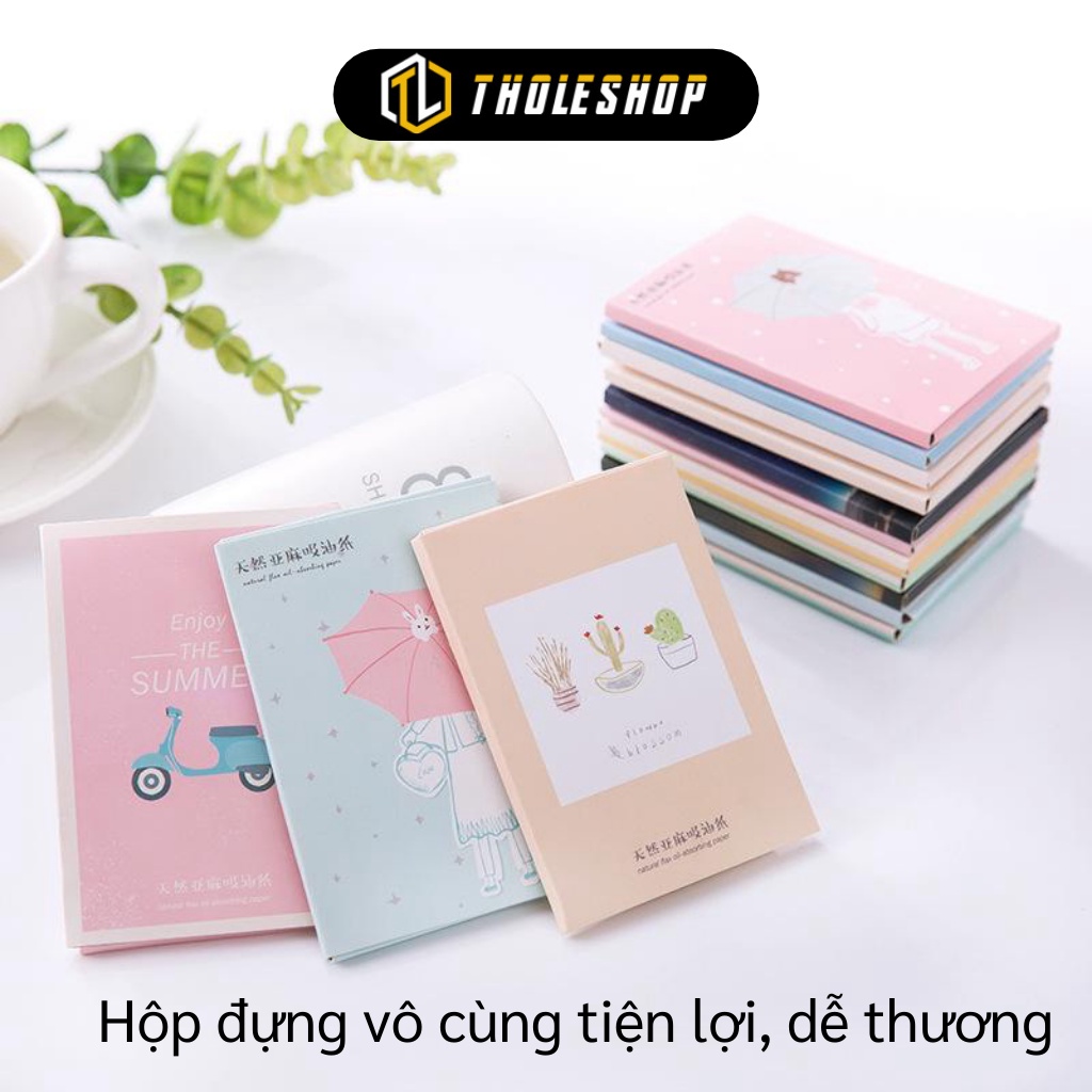 Giấy Thấm Dầu - Hộp Giấy Thấm Dầu Da Mặt 50 Tờ, Giữ Da Sạch, Không Bị Bã Nhờn 7305