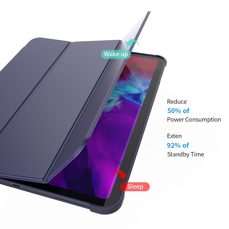 Bao da máy tính bảng silicone có ngăn để bút cho iPad Pro 11 2020 2018 10.2 7th 6th 5th 9.7 inc Air 1 2 3 Pro 9.7 10.5