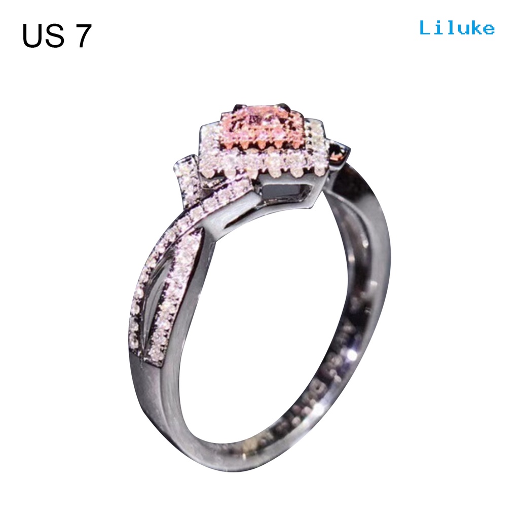 Nhẫn Hợp Kim Đính Đá Zircon Thời Trang Cho Nữ