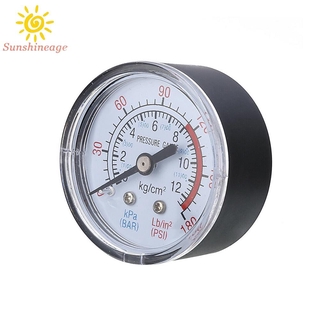 Đồng Hồ Đo Áp Suất Khí Nén 52mm Cho Máy Nén Khí 1 / 4inch Bsp 0-180psi 1 / 4 "Bsp