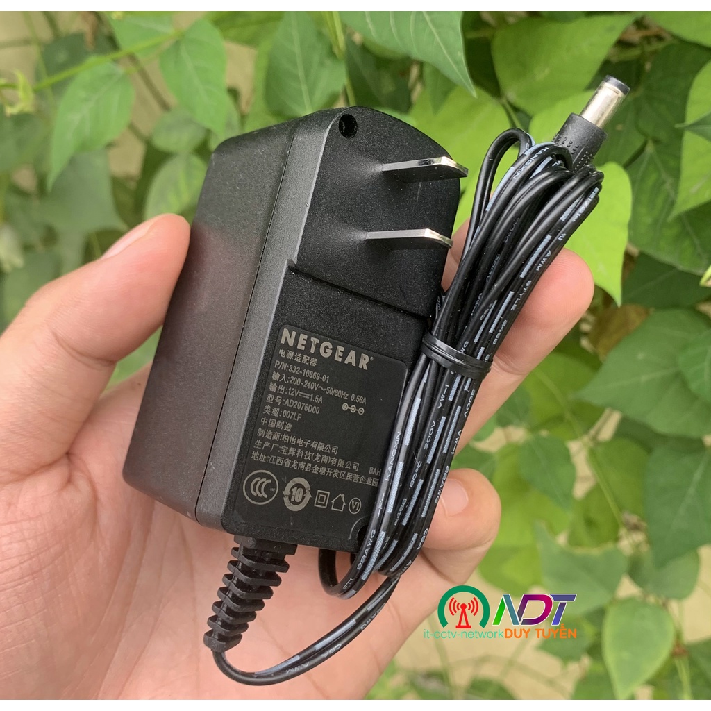 ✔️ Nguồn Adapter 12V 1.5A - NETGEAR - Màu  Đen