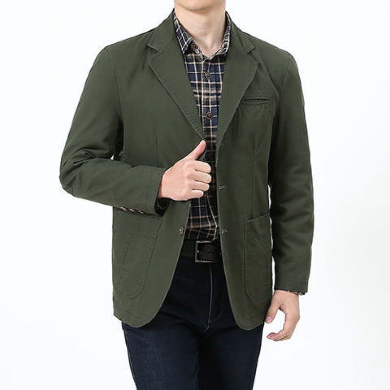 Áo khoác vest dáng rộng cỡ lớn thường ngày cho nam trung niên