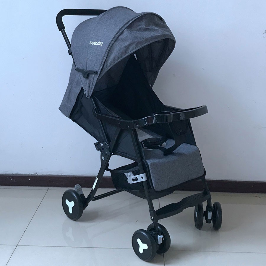 [CÓ KHAY ĂN] Xe Đẩy Trẻ Em 3 Tư Thế Seebaby QQ3 Siêu Tiện Lợi - Bafaby Kids