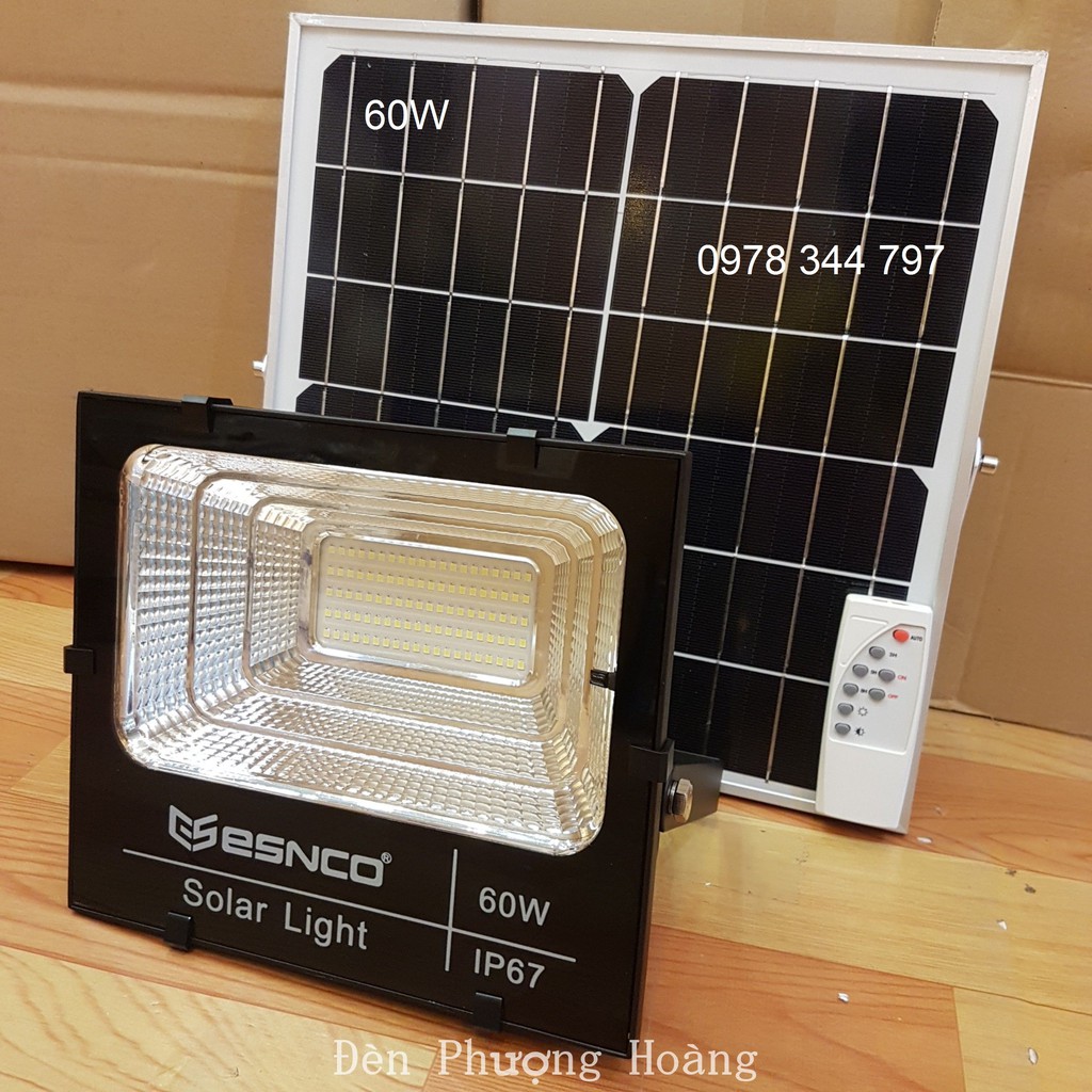 Đèn Pha Năng Lượng Mặt Trời 100W/60W - Đèn Phượng Hoàng