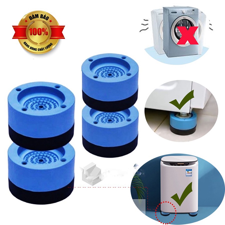 Bộ 4 đế chân chống rung máy giặt, chống ồn hiệu quả