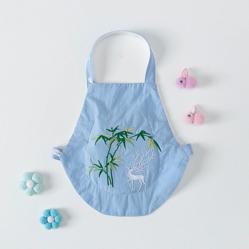 Đai Quấn Bụng Chất Liệu Cotton Dày Dặn Thêu Họa Tiết Xinh Xắn Thời Trang Thu Đông Cho Bé