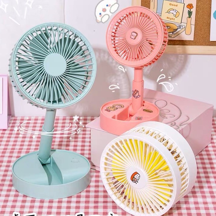 Quạt mini để bàn♥️Kèm quà tặng♥️ Quạt tích điện mini cầm tay siêu mát pin dùng 3h gấp gọn tiện lợi | BigBuy360 - bigbuy360.vn