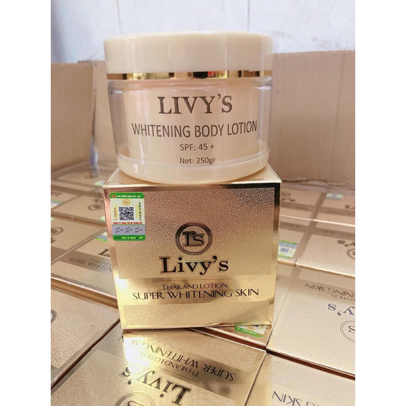 Kem Body Livy’s Chính Hãng Thái Lan 250g có tem chống hàng giả