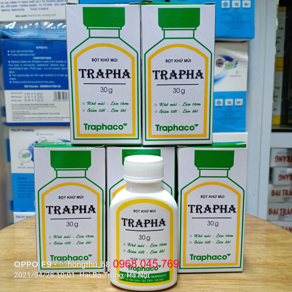 Bột khử mùi TRAPHA 30g