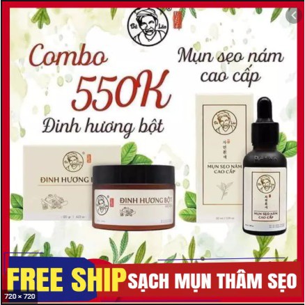 FREESHIP COMBO GIẢM MỤN CAO CẤP BÀ LÃO