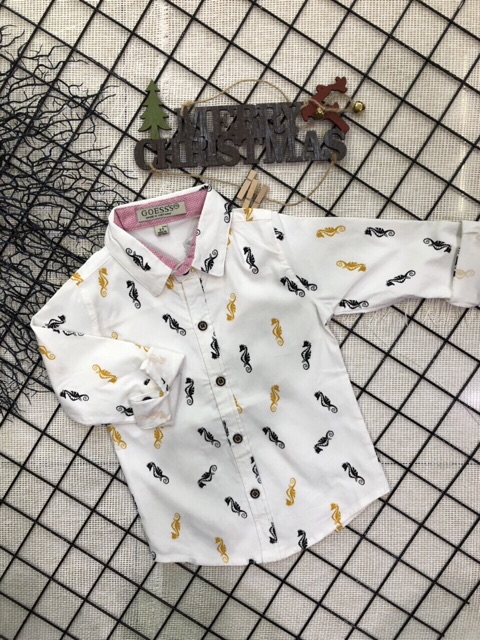 [ XẢ HÀNG ]Áo sơ mi dài tay cho bé trai, chất vải lenni cotton đẹp,mịn, mát, cực co dãn
