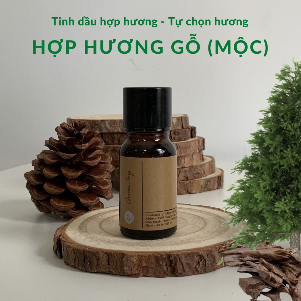 Tinh Dầu Hợp Hương Các Loại Gỗ (Mộc) Aroma Story, Dùng Xông Phòng Khử Mùi, Làm Nến Thơm