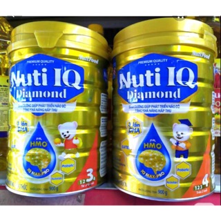 Sữa bột Nuti IQ Diamond 3 900g và 4 900g