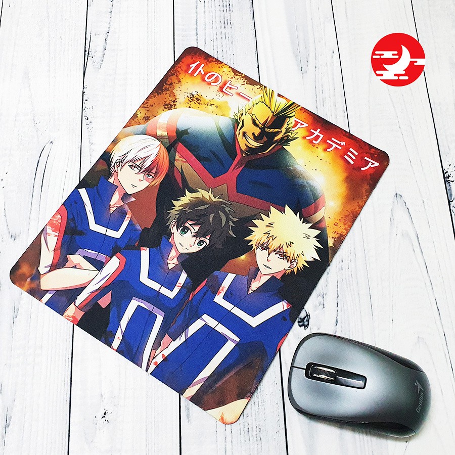 Pad chuột Bàn di chuột Lót chuột 20x24cm Anime Boku No Hero Academia HỌC VIỆN ANH HÙNG 20cm x 24cm
