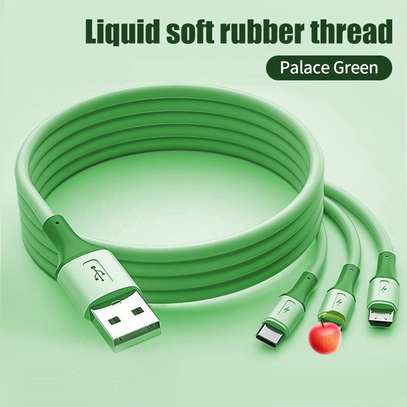 Cáp sạc nhanh BJONE USB 3A 3 trong 1 cho điện thoại