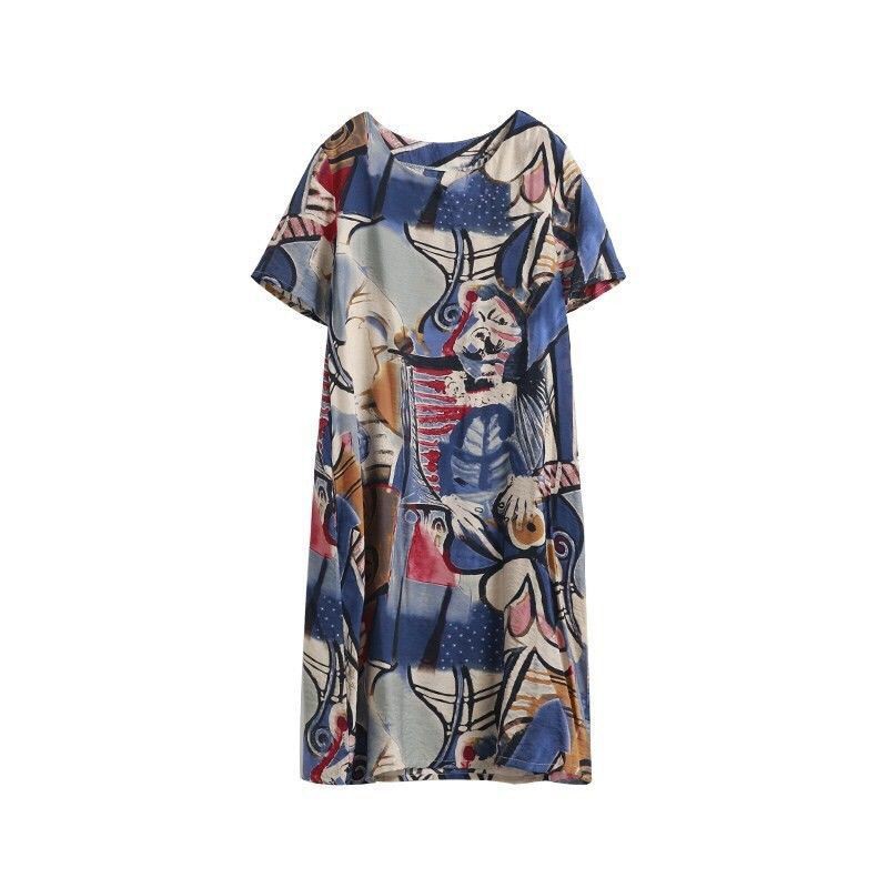 (PE002) VÁY CHỮ A HỌA TIẾT NGHỆ THUẬT | BigBuy360 - bigbuy360.vn