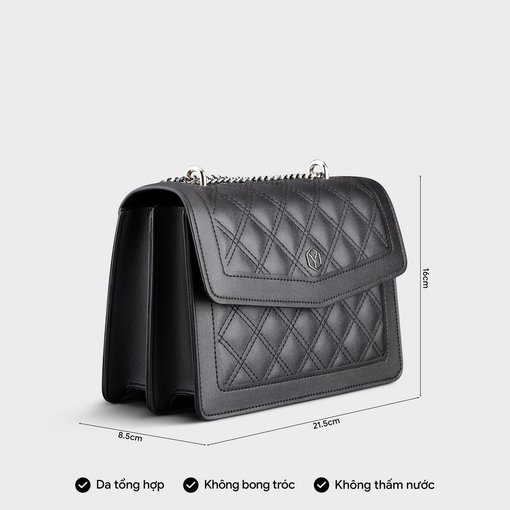Túi đeo chéo da nữ họa tiết caro Yuumy Seasand YN140