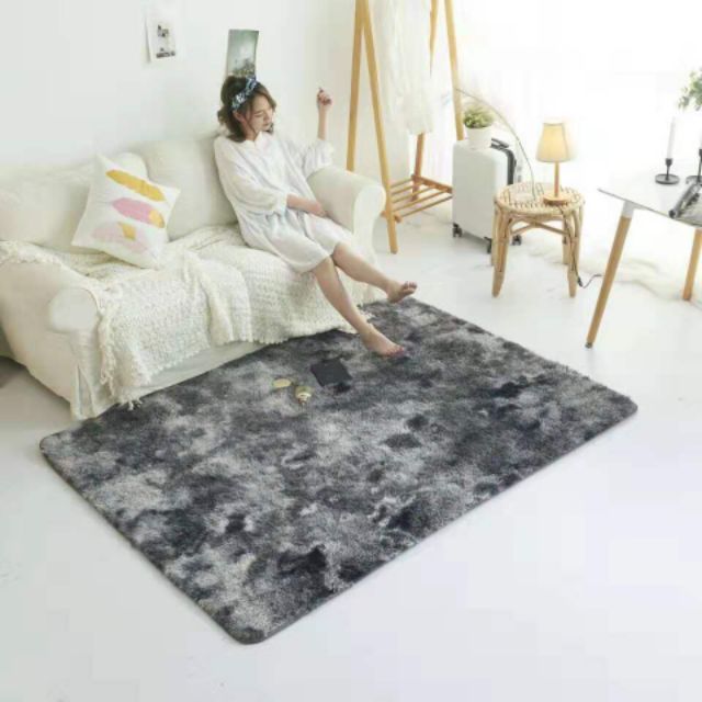 Thảm lông loang công ty- lông dày+ dài