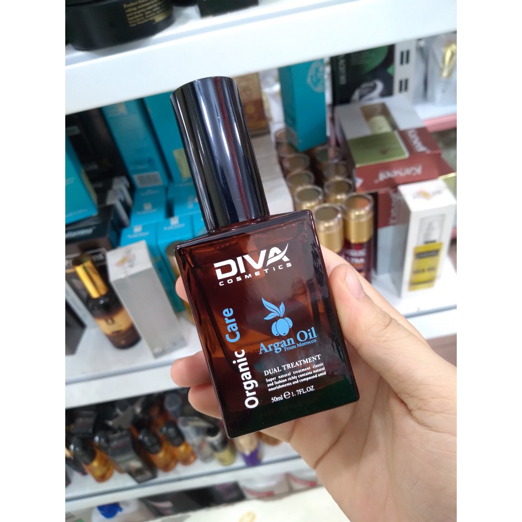 Tinh dầu dưỡng tóc Diva organic phục hồi tóc mềm mượt 50ml