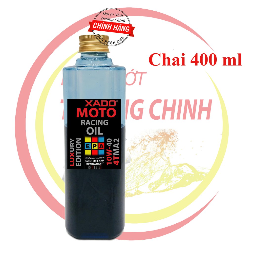 Nhớt XADO Luxury Racing  10W40 100ML,200ML,300ML,400ML dành cho xe số