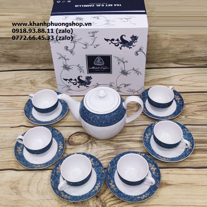 Bộ ấm trà gốm sứ Minh Long - bộ ấm trà sứ Minh Long