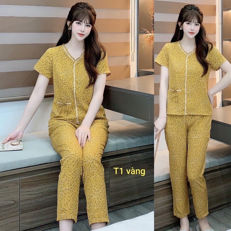 đồ bộ mặc nhà chất lụa hàn