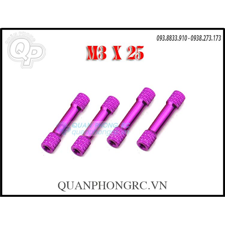 Trụ nhôm có ngấn Aluminium M3 (4pcs/set)