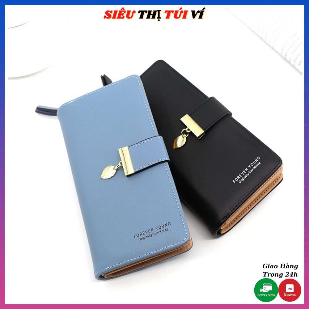 Ví nữ dáng dài cầm tay bỏ túi đẹp nhiều ngăn sang trọng lịch sự cao cấp HANBANGS STORE 42